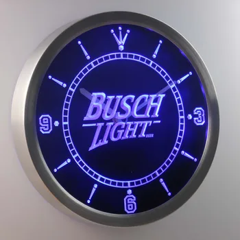 

nc0481 Busch Light Beer Neon Sign LED Wall Clock