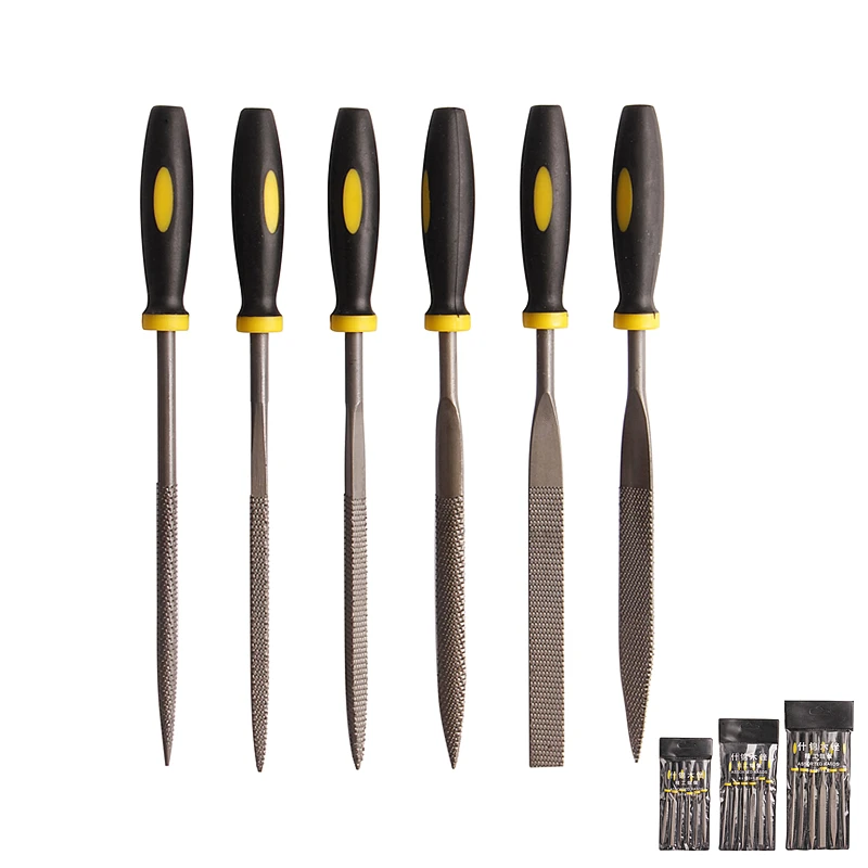 

6pcs/set Needle Files Rasp 140/160/180mm For Metal Stone Wood Woodworking DIY Carving Craft Gadget Multi Tools
