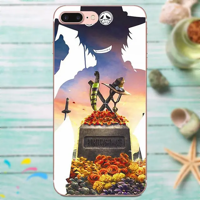 TPU Print Case Portgas D Ace One Piece For Apple iPhone 4 4S 5 5C 5S SE