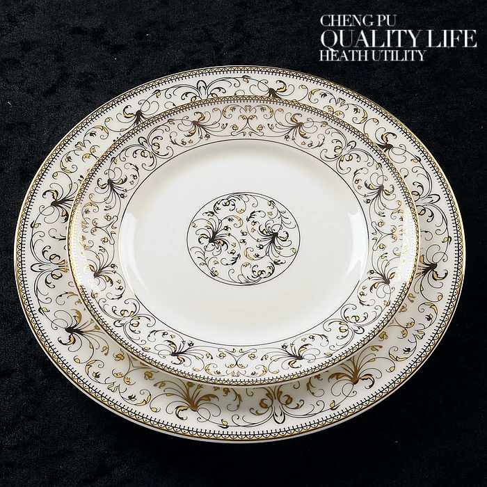 

10 inch, bone china platter, gold butterfly band designed, a pottery dish for cake, party serving plate, porcelain dinnerware