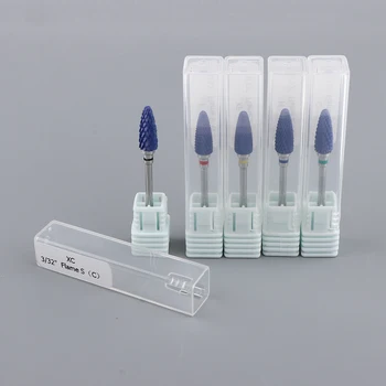 

5 Pieces 5 Grit Nail Drill Bits for Acrylic Gel UV Nails, Safety Cuticle Clean Gel Removal Tools Kit, Length: 2.1 inches