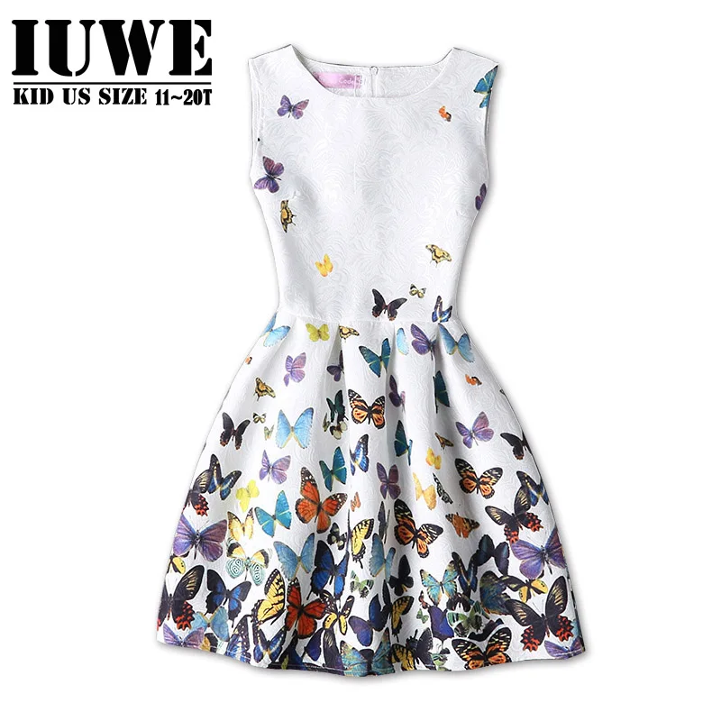 

Girls Princesa Sleeveless Dresses with Cotton Material Kids Pattern Dresses for Girls of 14 Years with A-Line Silhouette Vestido