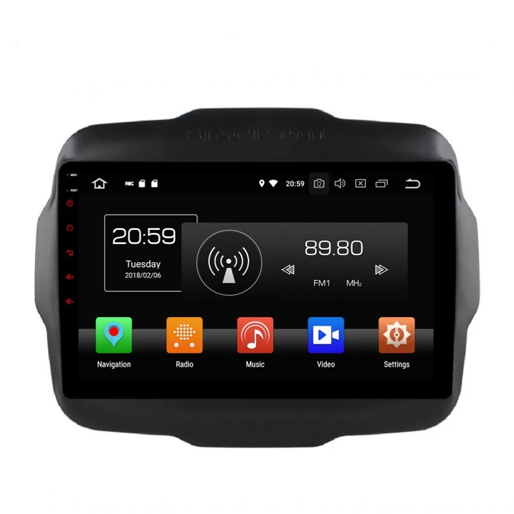 Best 1 din 9" Android 8.0 Car DVD Radio GPS for Jeep Renegade 2015 2016 2017 4GB RAM Car Stereo Bluetooth WIFI USB DVR 32GB ROM 0 Best 1 din 9" Android 8.0 Car DVD Radio GPS for Jeep Renegade 2015 2016 2017 4GB RAM Car Stereo Bluetooth WIFI USB DVR 32GB ROM 0