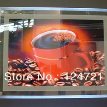 Настенный акриловые фото рамка crystal light box/светлая коробка для меню ресторана