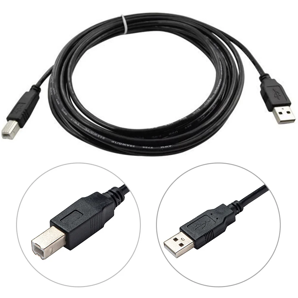 1 м USB 2,0 Провод A до B квадратный рот принтеры сканер кабель для передачи данных