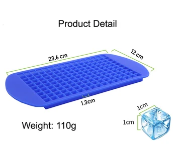 

Cooling Summer 160 Grids Ice Mold Square Shape Slicone Mini Ice Cubes Tray Kitchen Bar Pudding Mould Small Ice Cube Making Tool