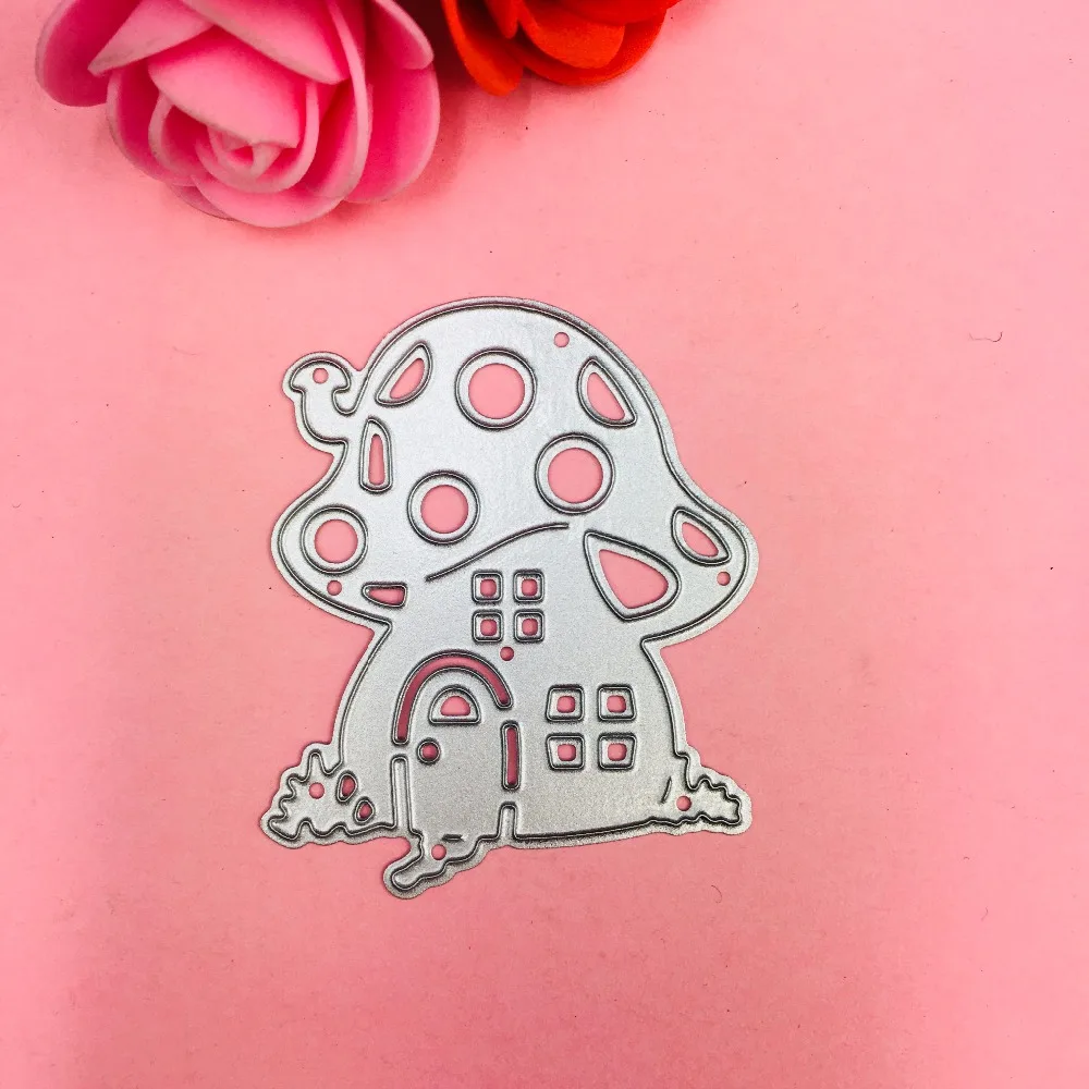 

Mushroom house Metal cutting dies love heart toy doll Scrapbook card paper craft home decoration embossing stencil cutter