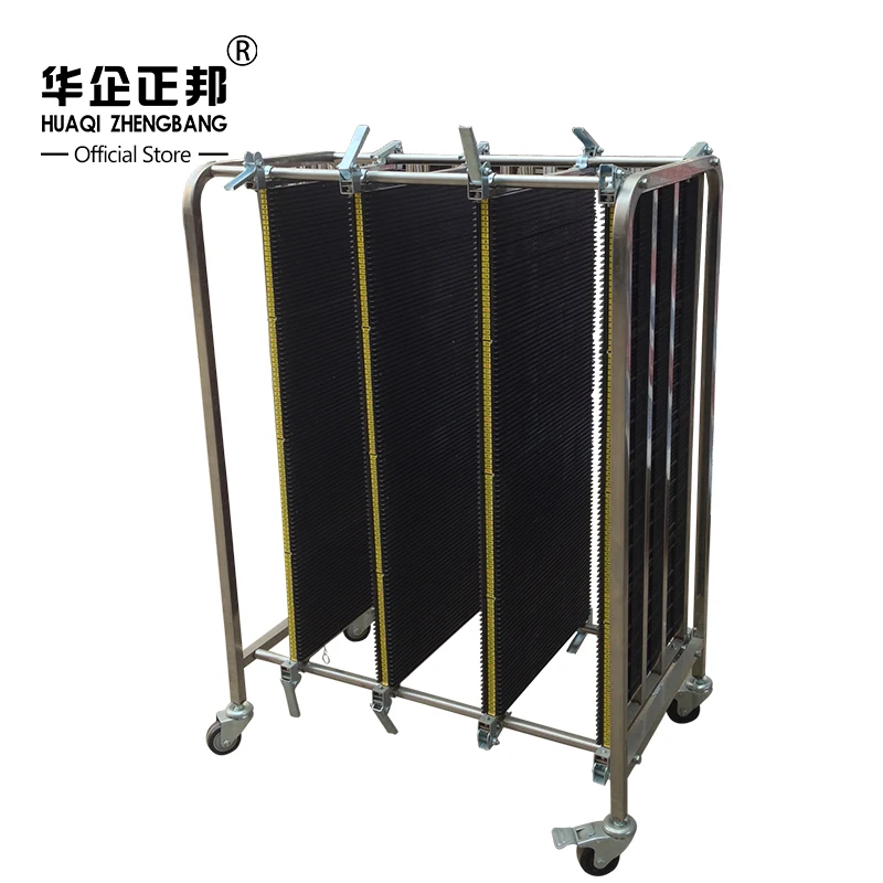 

ESD Stainless Steel Trolley / ESD Turnover Cart / Antistatic PCB Plates Storage Trolley ZB-900J