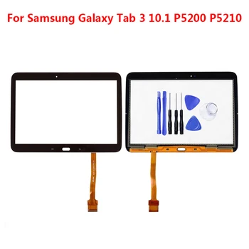 

Touch Panel For Samsung Galaxy Tab 3 10.1 P5200 P5100 Outer Glass Touch Screen Digitizer with Flex Cable Assembly Tablet