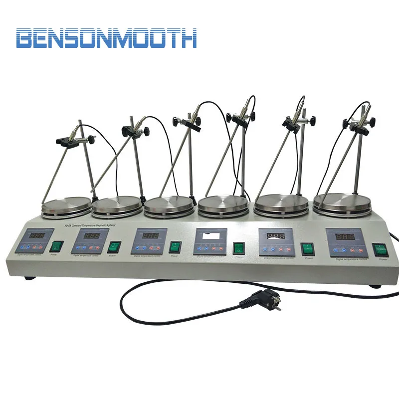 

6 Heads Multi unit units Digital Thermostatic Magnetic Stirrer Hotplate mixer