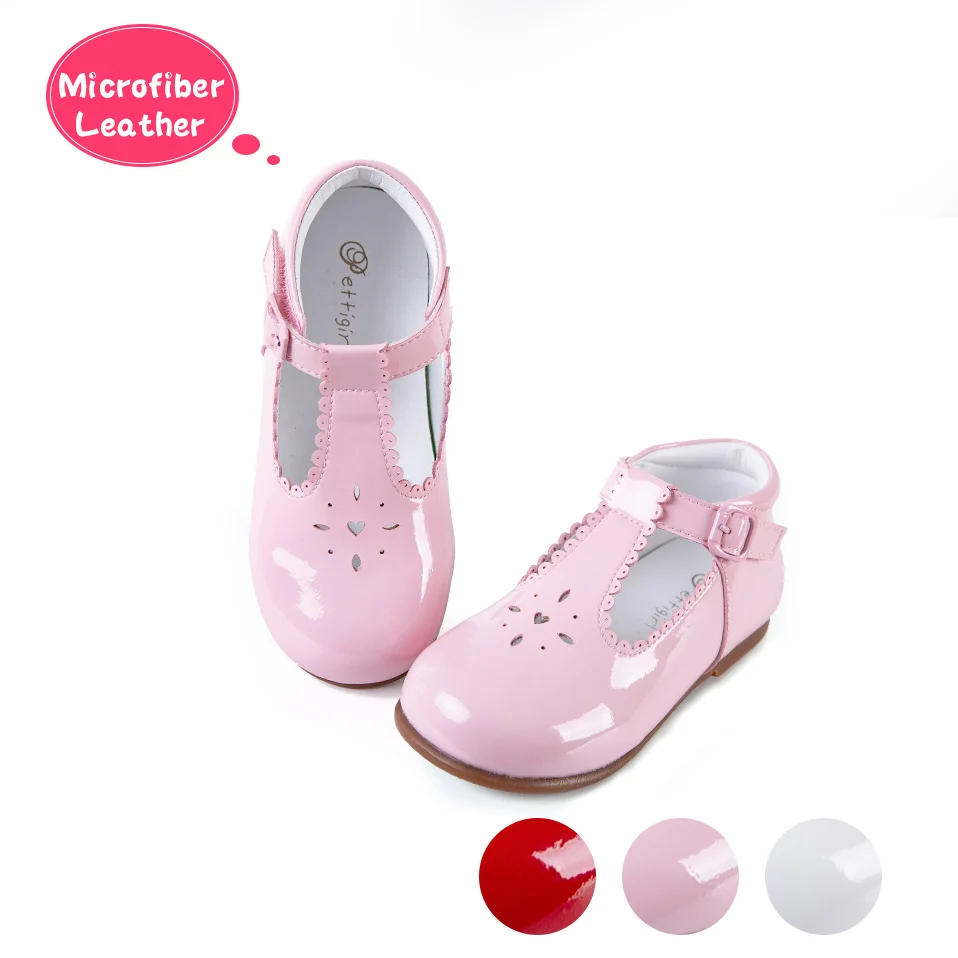 Pettigirl/2019 г. Открытые туфли для девочек 3 цвета кожаная обувь с микрофиброй ручной
