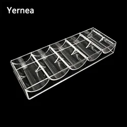 Yernea High-quality Poker Chips Box Set Texas 100Pcs Chip Box Acrylic Transparent Portable Baccarat Tray Casinos No cover Yernea High-quality Poker Chips Box Set Texas 100Pcs Chip Box Acrylic Transparent Portable Baccarat Tray Casinos No cover
