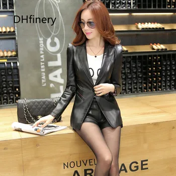 

2017 spring small leather jacket leder leather coat short design leather slim motorcycle jacket plus size M-3xl 978