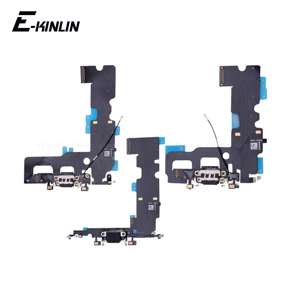 

100% New USB Charger Power Port Dock Connector Plug Flex Cable With HeadPhone Jack For iPhone 7 8 Plus X RePlacement Parts