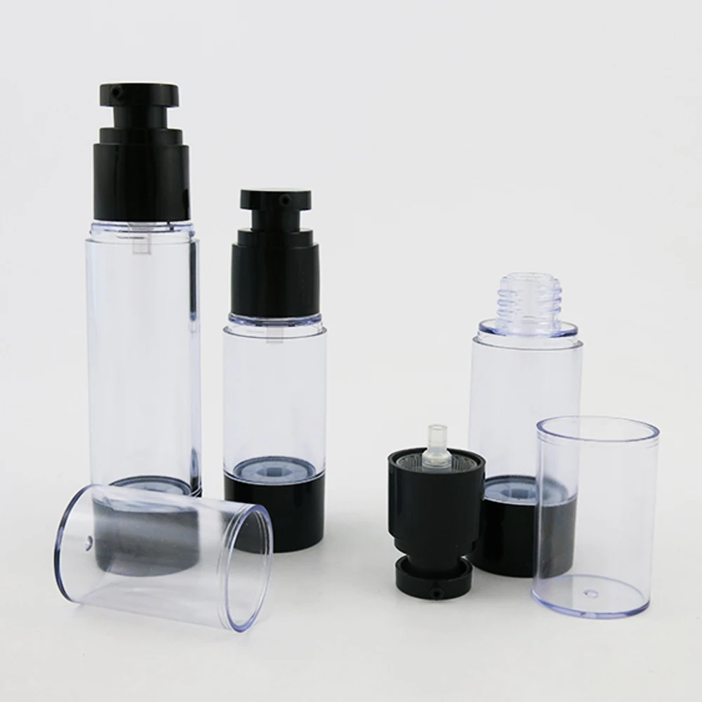 Download 15ml 30ml 50ml Airless Pump Bottles Travel Lotion Pump Containers 1oz Airless Lotion Dispenser ...