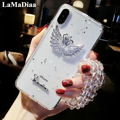 

Bling Crystal Diamond Case For iPhone 11 Pro Max X XS MAX XR 7 8 Plus Soft Rhinestone Cover Back For iPhone 6 7 6S 8 Capa Coque