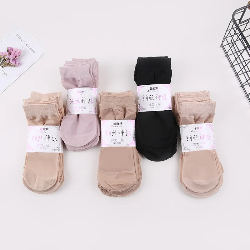 

3 pair/lot new summer Breathable anti-friction women socks ultra-thin Show Silk Short Ankle Crystal Invisible Liner Short Socks