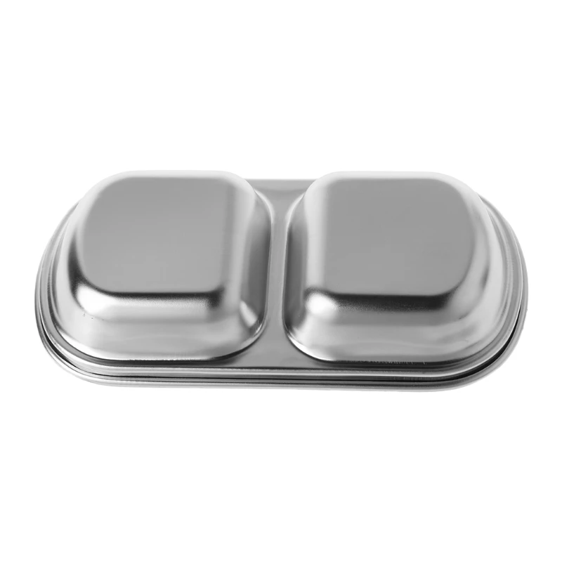 1-Grid/2-Grid/3-Grid нержавеющая сталь Ассорти салат соус окунание Блюдо Поднос миска кухонная посуда