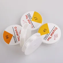 Multi-tamanho transparente estiramento elástico carretel corda corda fio de cristal fio diy jóias fazendo miçangas pulseira pesca fio