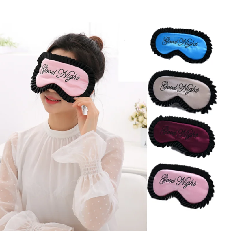 

2019 1PC Sleep Eye Mask Imitation Silk Padded Shade Eye Cover eyecoverTravel Relax Aid Blindfold Facial Care Tools