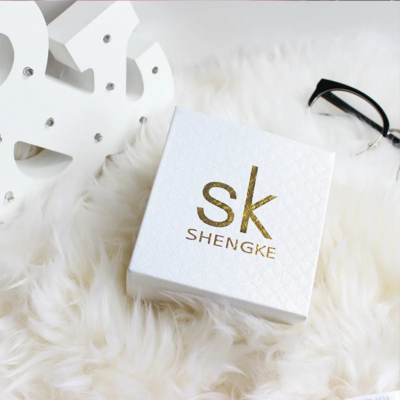 Shengke коробка для часов модная квадратная коробка для часов женские и мужские наручные часы коробка для подарка часы для девочек и мальчиков коробка для часов