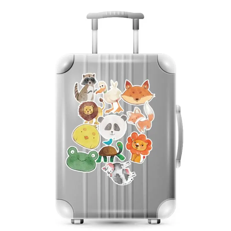 Premium New 50Pcs Colorful Animals Sticker Cute Watercolor Cartoon Anime Decal Stickers for DIY Laptop Luggage Skate Premium New 50Pcs Colorful Animals Sticker Cute Watercolor Cartoon Anime Decal Stickers for DIY Laptop Luggage Skate