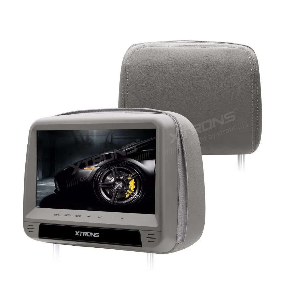 XTRONS мониторы 2x9 &quotHD цифровая панель кожаный чехол автомобильный подголовник DVD