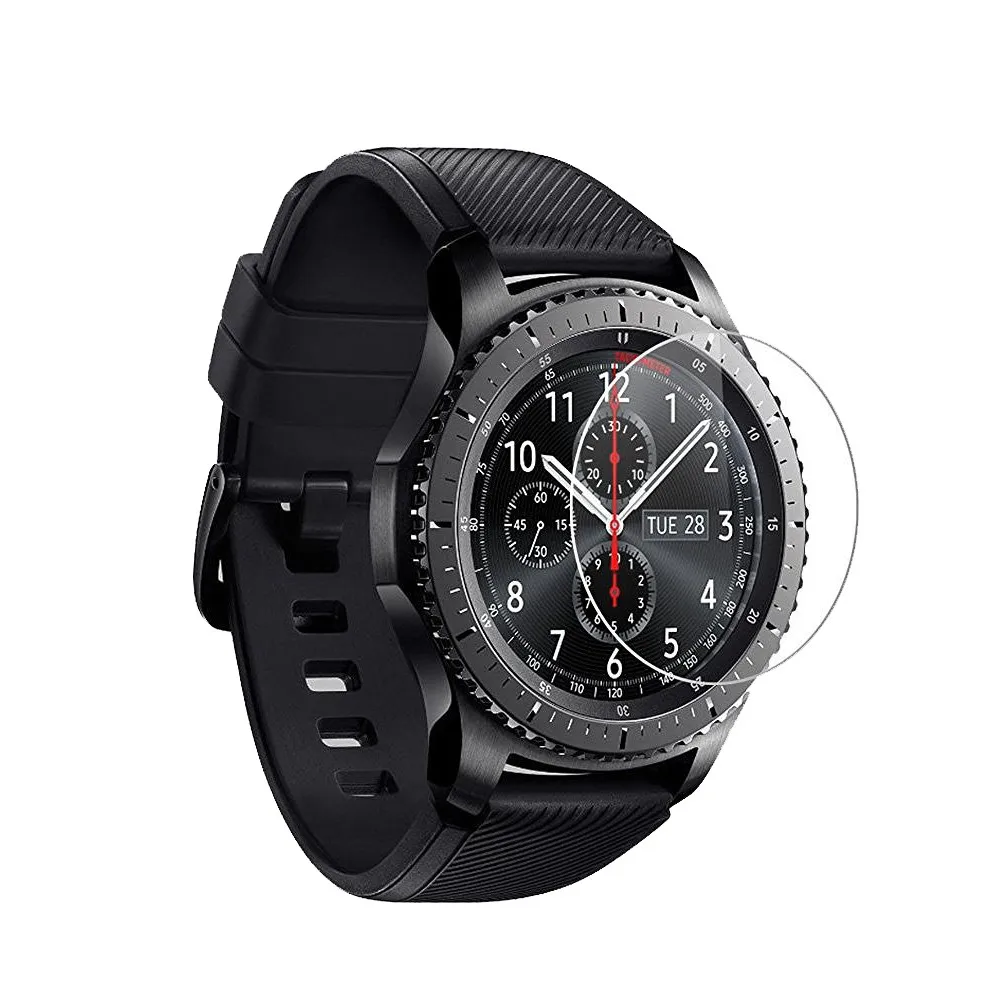 4 шт. закаленное стекло на samsung gear S3 Frontier защитное стекло Smartwatch Защитная пленка для экрана пузырьковая 2.5D 9 H Glas