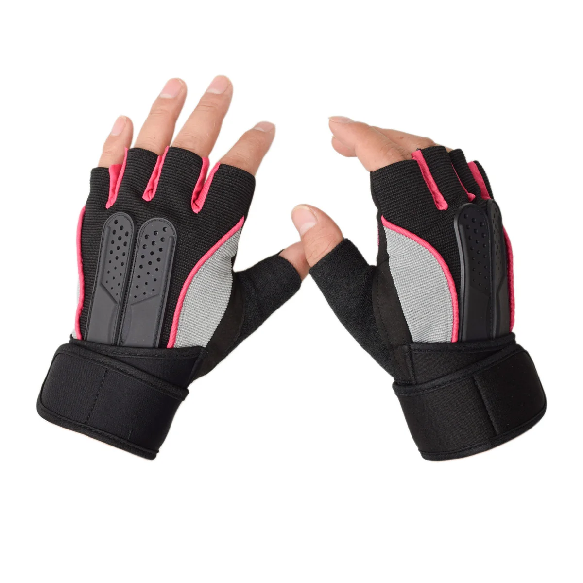 Women Sports Gym Training Gloves Half Finger Fitness Exercise Gloves Non-slip Weight Lifting Body Building Breathable Gloves
