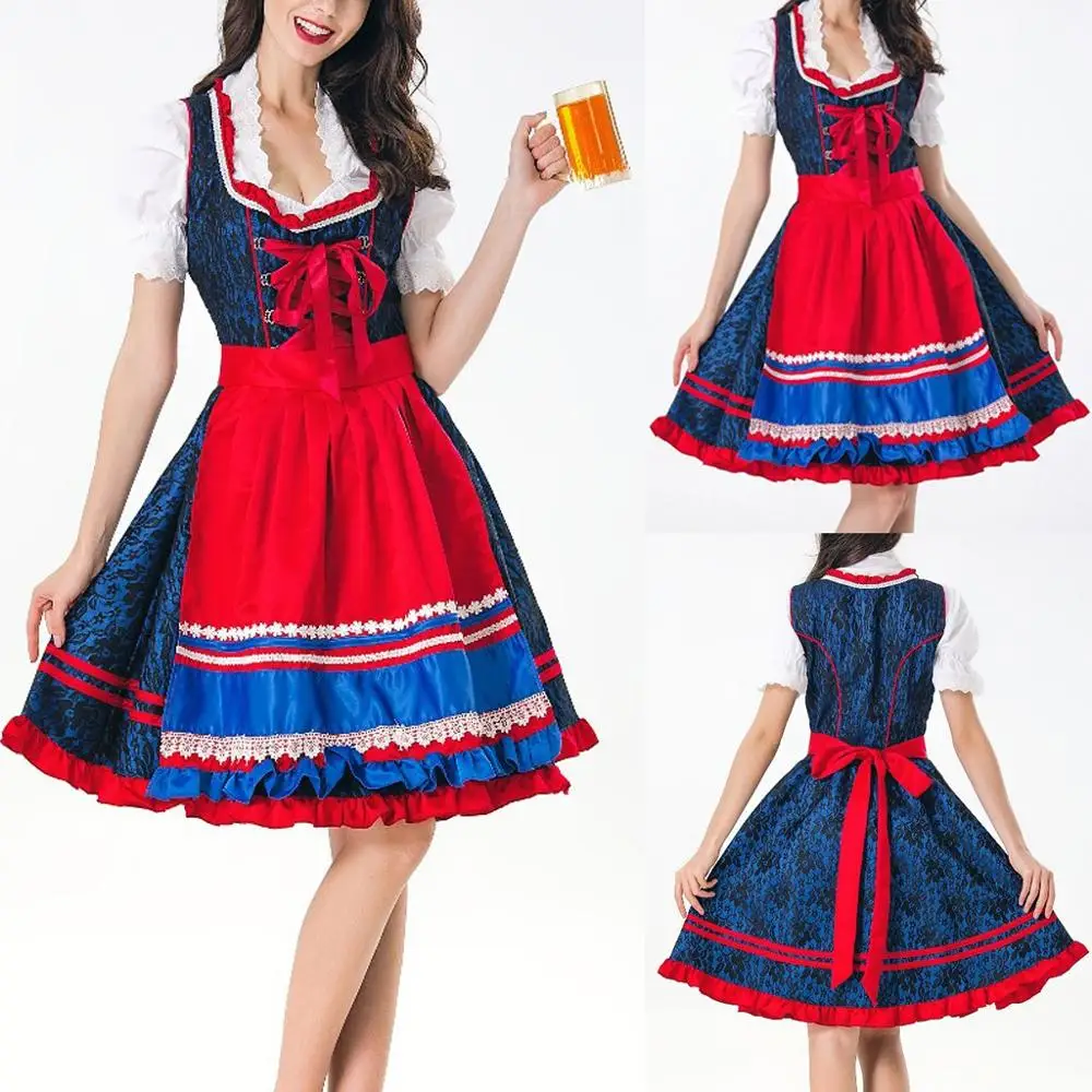 

Women 3 Pieces Dress Bavarian Beer Festival Cosplay Costumes