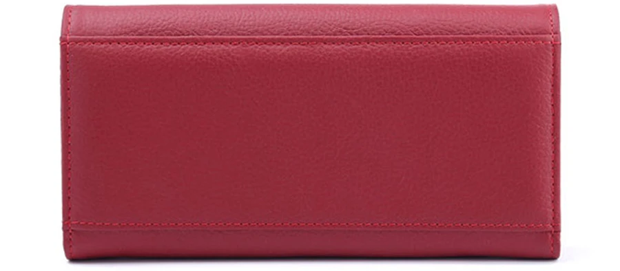 Бренд натуральная кожа кошелек для женщин высокое качество портмоне женский высокое качество длинный клатч для телефона красные кошельки