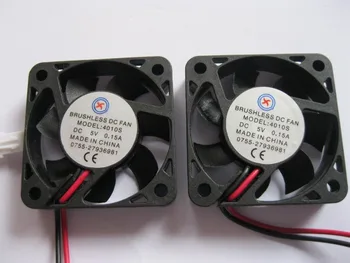 

10 pcs Brushless DC Cooling Fan 4010S 5V 7 Blade 40x40x10mm Black 2 Wires