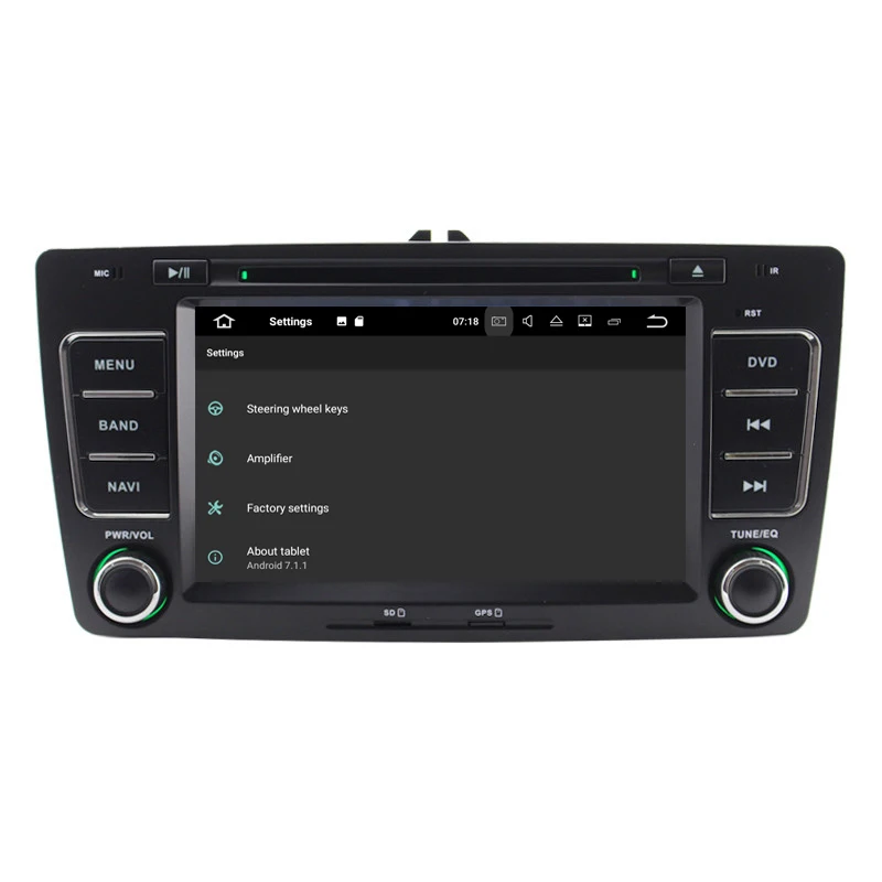 Cheap Quad Core Android 9.1 2G RAM 7 inch Car DVD player for Skoda Octavia Laura with GPS Navigation WiFi 3G 4G DVR support DAB OBD2 1