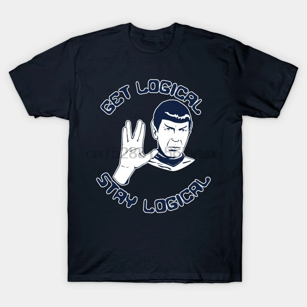 Мужская футболка с коротким рукавом Spock получить логический отдых Спок Футболка