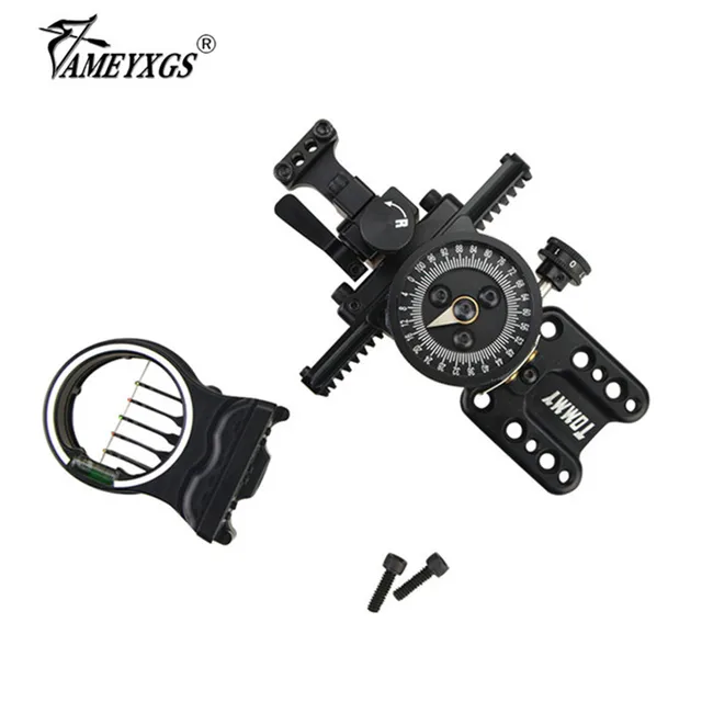  US $175.36 Archery Compound Sight Fine Adjustable Pointer pins Sight Hunting Shooting Training 