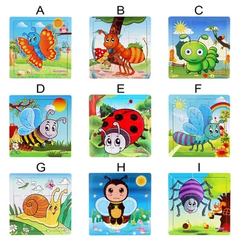 

Children's Wooden Jigsaw Puzzles Toys Education And Learning Classical Toys Jigsaw Puzzles For Children playing