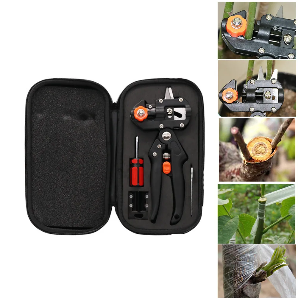

Grafting Machine with 2 Blades Tree Grafting Tools Secateurs Scissors Vaccination Cutting Pruner Tool Kit Set GHS99