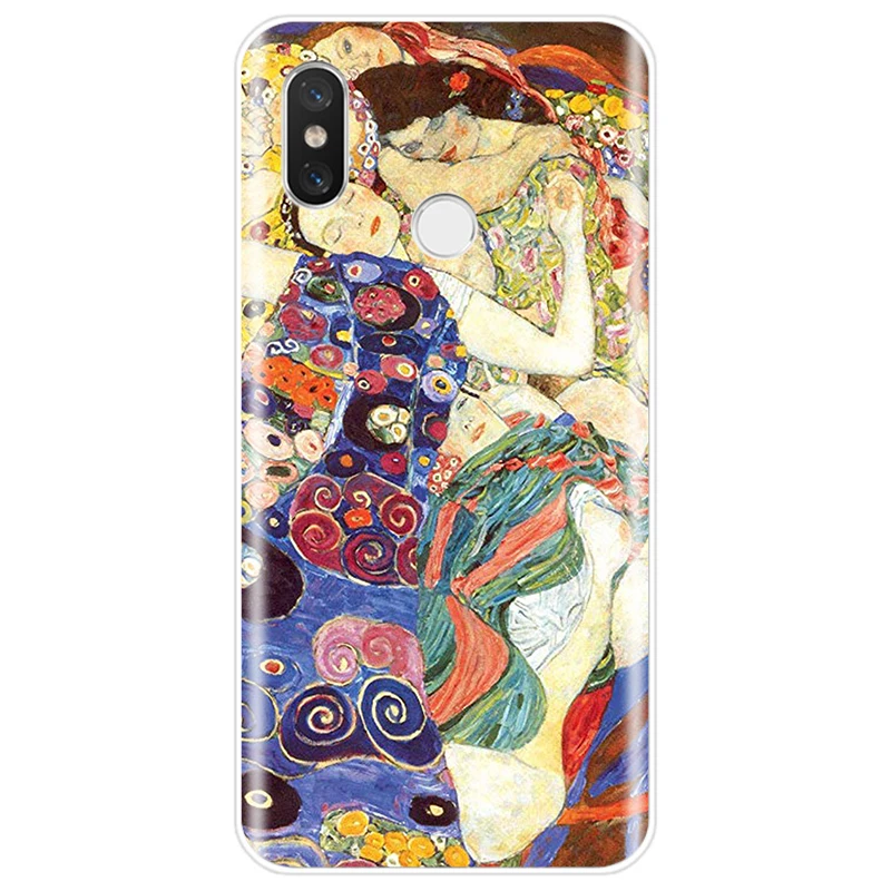 Чехол Kiss by Gustav Klimt мягкий силиконовый чехол из ТПУ для телефона xiaomi 4 4S 5 5C 5S PLUS 6 6X 8