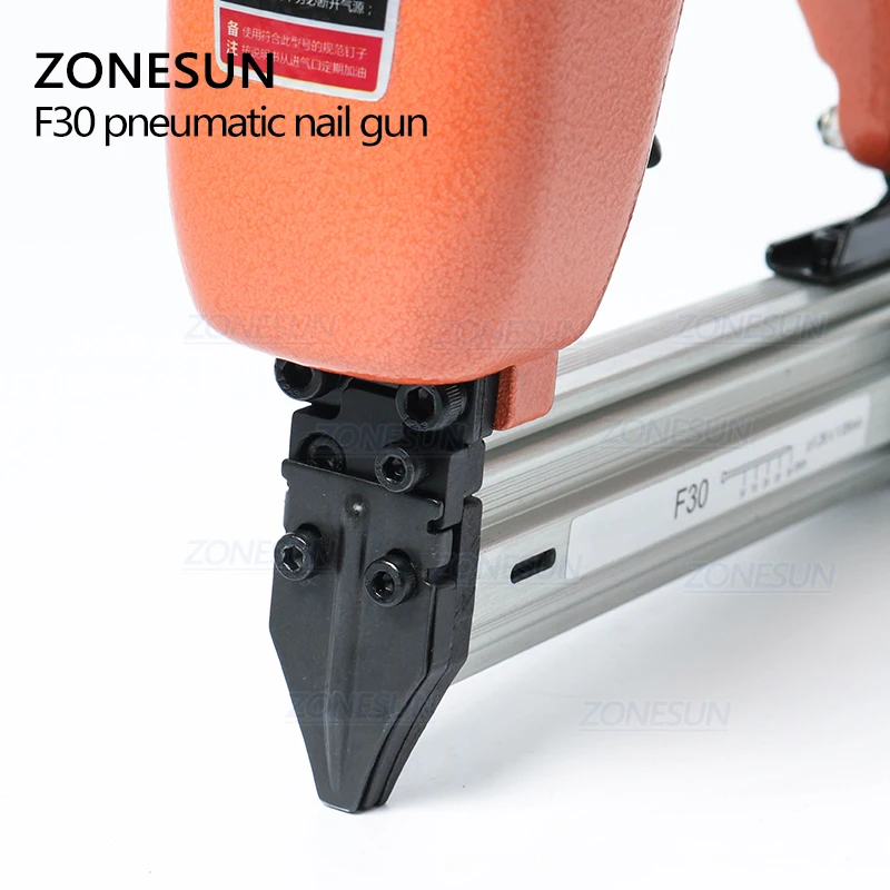 ZONESUN F30 плотничный пневматический пистолет для ногтей деревообработки прямые