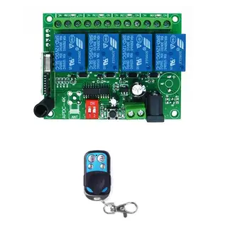 

DC 12V 4CH Relay Module 433 MHz Receiver Wireless Remote Control Switch Motor Receiver Transmitter Controller