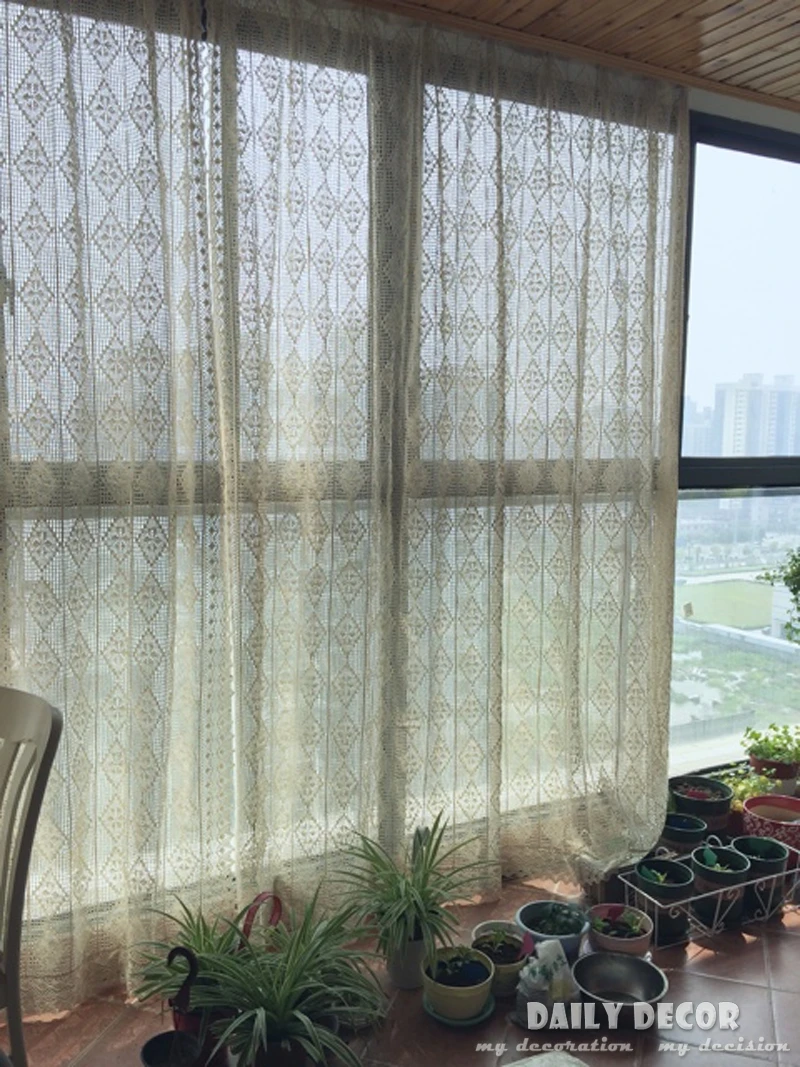 240*260 cm 100% katoen beige handgemaakte vintage gehaakte gordijnen ... 240*260 cm 100% katoen beige handgemaakte vintage gehaakte gordijnen ...