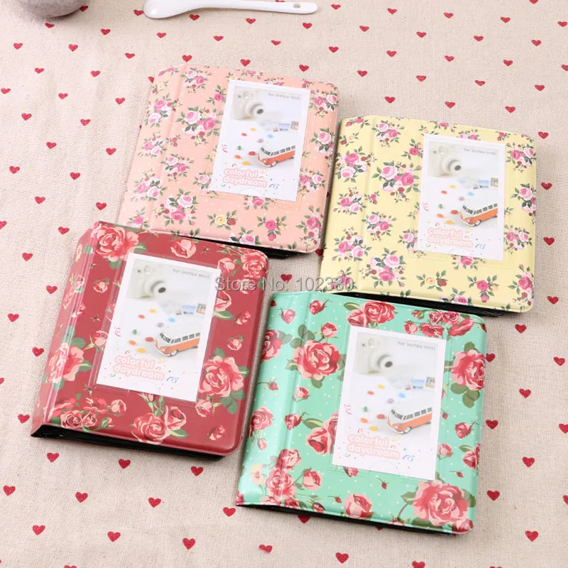 50PCS 64 Pockets Mini Instant Polaroid Photo Album Picture Case for