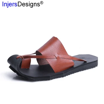 

Men Slippers Hot Sale Summer Men Shoes Beach Slippers Breathable Flats Rome Style Flip Flops Trendy Fashion Casual Beach Slides