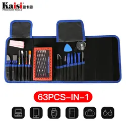 Kaisi 63 в 1 Магнитная прецизионные отвертки набор ручной инструмент для телефона Repair Tool Kit