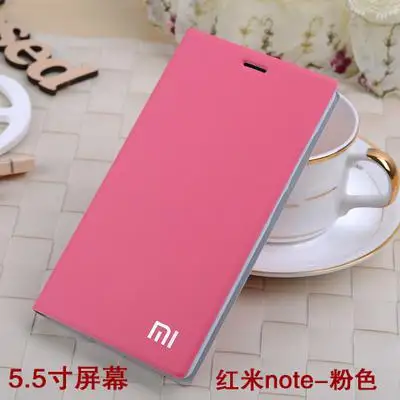 Новое поступление для Xiaomi Redmi Note/Redmi 1 s/mi3 чехол, роскошный тонкий стильный кожаный чехол-книжка для Xiaomi Redmi Note 1s mi3 чехол-сумка - Цвет: Pink for RMNT