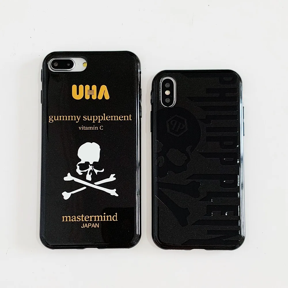 

Tide brand Soft Cove for Apple Mobile phone case for iPhone 6 6s 7 plus 8 8plus X XR XS MAX Mastermind Japan X UHA Glitter Case