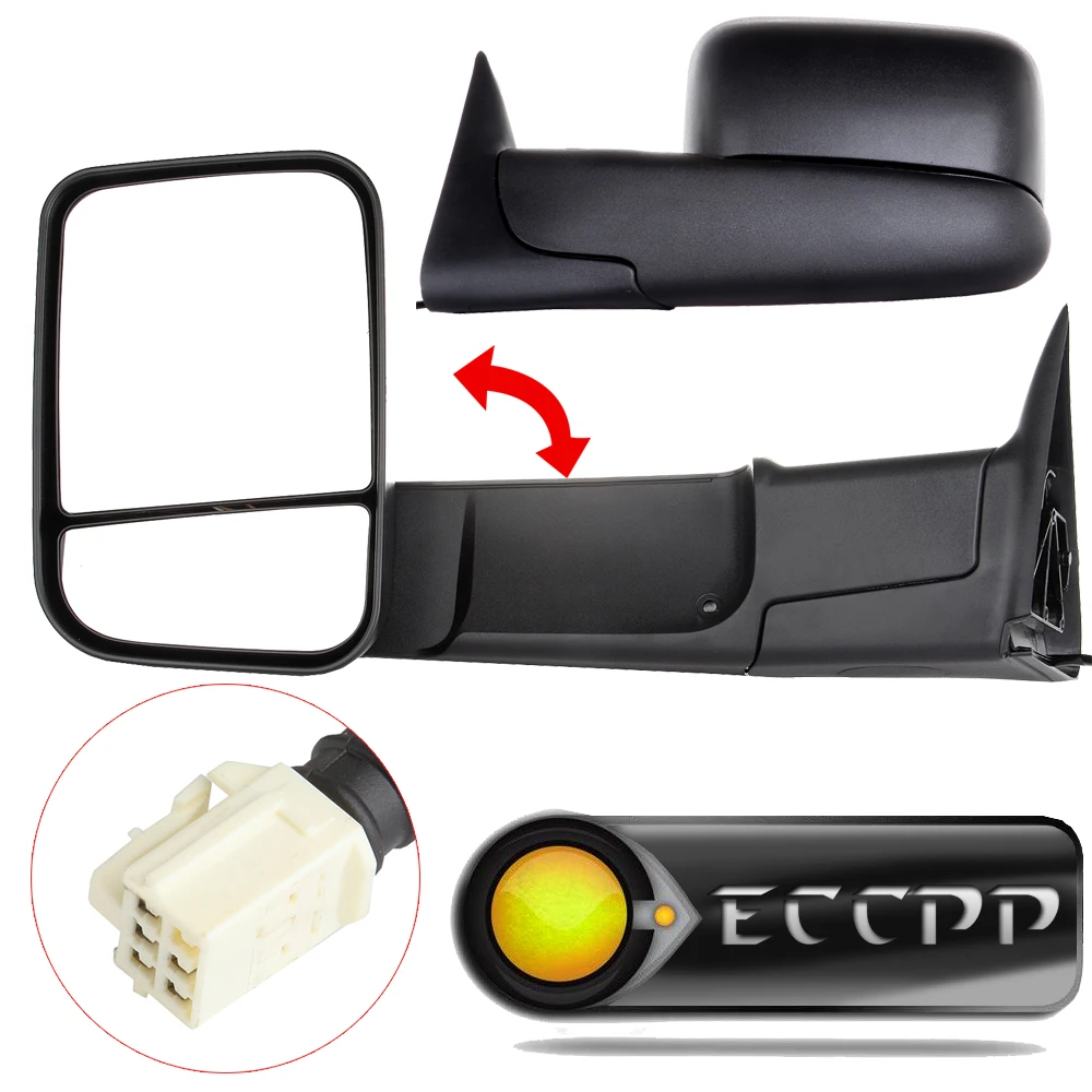 New Mirror Dodge Ram RH Side Tow Power 1999 2000 2001