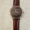 CL026  Black Rose Gold Build Brand Your Own Watch Custom Design OEM Logo Printed Watch Men Wrist Calendar Minimalist Watch 6