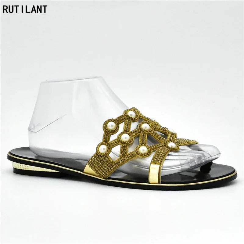 

New Arrival Women Shoes 2018 Big Size Weeding Shoes for Women Elegant Women Party Shoes Decorated with Rhinestone Italy Shoes