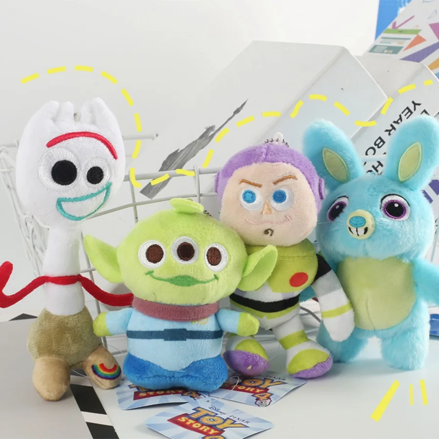 

Pixar Movie Toy Story 4 Anime Forky Bunny Woody Alien Buzz Lightyear Rex Jessie Stuffed Doll Cartoon Plush Toys Kids Party Gift